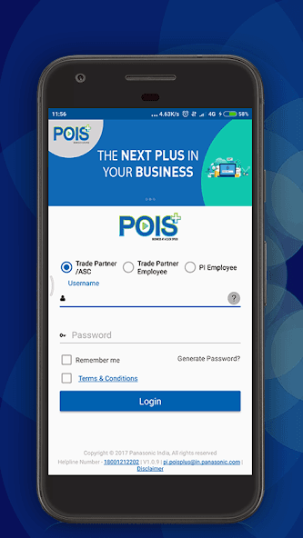 Panasonic Dealer Management Portal application